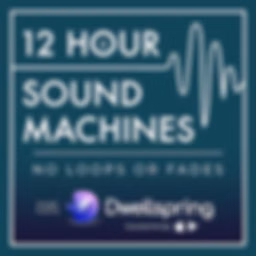 12 Hour Sound Machines for Sleep (no loops or fades)