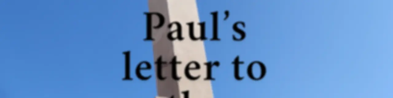 Paul's letter to the Romans