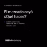 ¿Vender, comprar o esperar cuando cae el mercado?