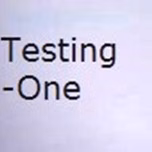 testing-one