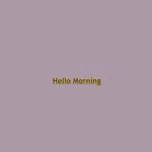 Hello Morning