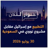 التطبيع مع إسرائيل مقابل مشروع نووي سلمي في السعودية | حوار لندن