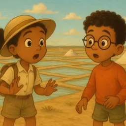 Les aventures de Zoé et Eliott, épisode 18 : A la découverte du mystère de la récolte du sel 🧂