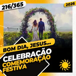 CELEBRAÇÃO: COMEMORAÇÃO FESTIVA - Bom dia, Jesus! 216/365 (2026)