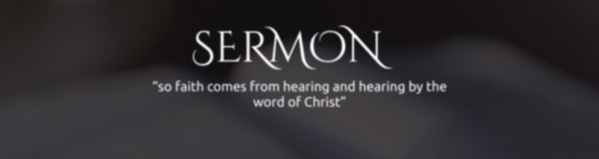 Sermons and Special Programs.