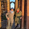 The Brothers Gillespie walking to Holy Island