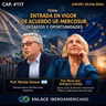 #117 «Entrada en vigor de acuerdo UE-MERCOSUR.  Desafíos y oportunidades».