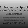 EP 81: Fragen der Sprache in Gershom Scholems frühen Schriften