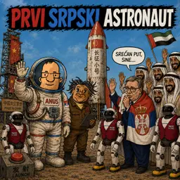 Sahrane, epitafi i prvi srpski astronaut