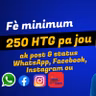 Fè minimum 250 HTG pa jou