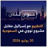 التطبيع مع إسرائيل مقابل مشروع نووي سلمي في السعودية | حوار لندن