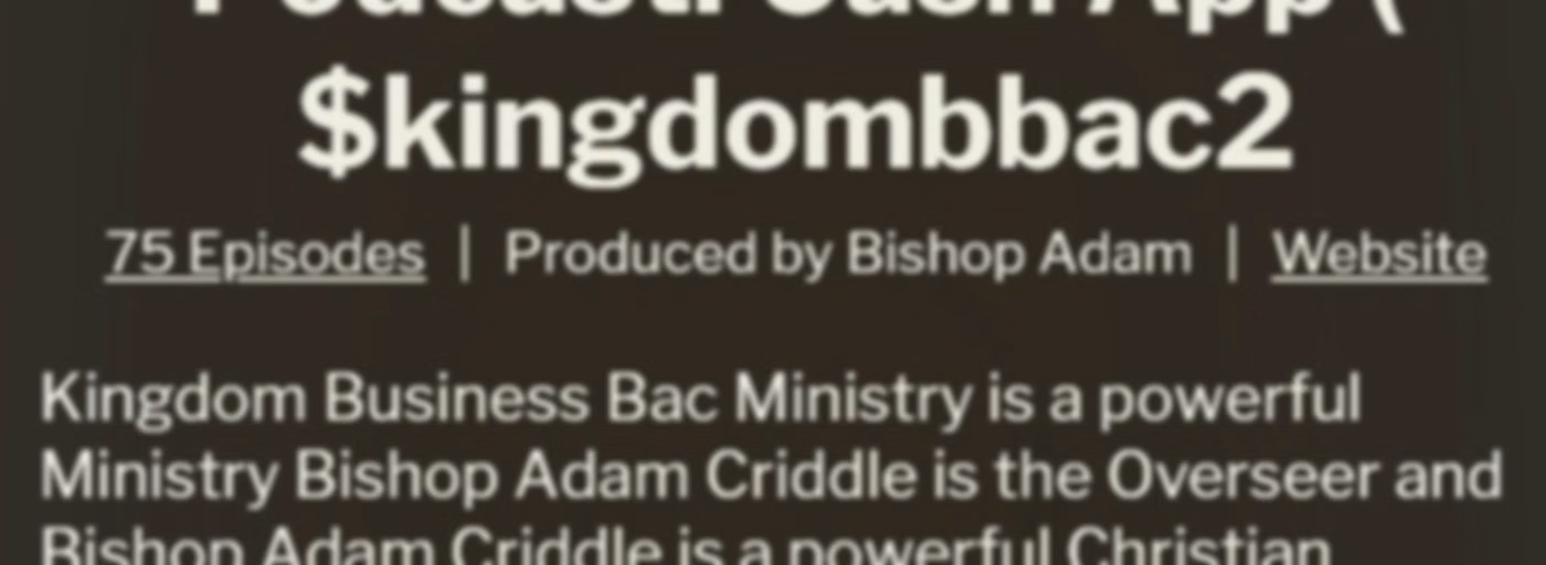 KINGDOM BUSINESS Bac Ministry's show