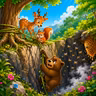 भोलू अस्वल आणि कुजबुजणारं जंगल : Bholu Bear and the Whispering Forest (Kids Marathi Stories)