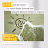 Let's Be Honest – Du musst diesen Sommer kein besserer Mensch werden (4 Impulse) #159