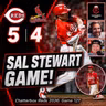 Game 127 - Reds 5, Cardinals 4 (The Sal Stewart Game!)