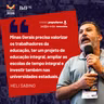 Educação nos programas dos candidatos ao governo de MG
