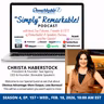 “Simply” Remarkable! & encore guest, Christa Haberstock, Bookable Speakers