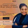 15 Things I Learnt in My Single Years