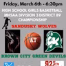 HS Girls Basketball Replay – Sandusky at Brown City 3-6-26
