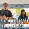 RAISING OVER $1,000 FOR STREET VENDORS IN A SINGLE DAY