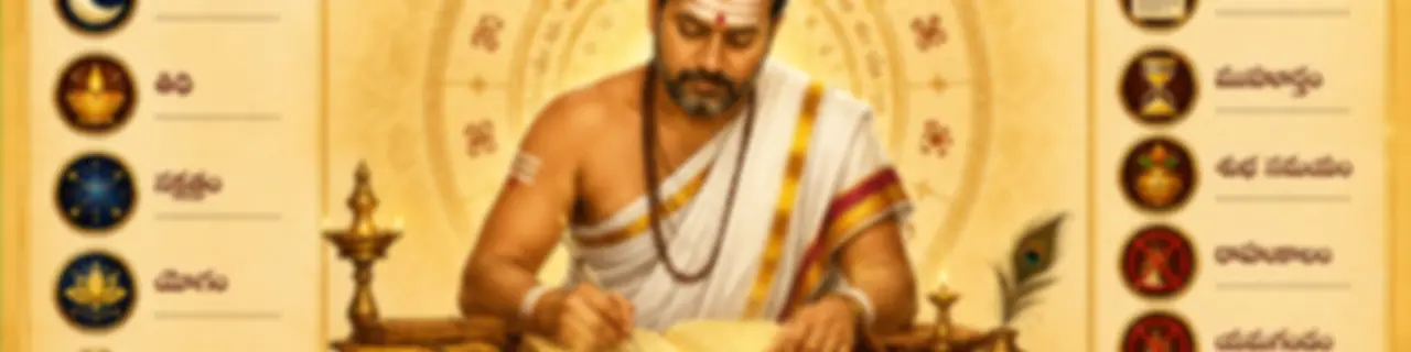 Daily Panchangam (Telugu)