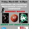 HS Girls Basketball Replay – Sandusky at Brown City 3-6-26
