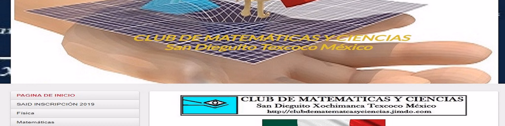 R.CLUB DE MATEMATICAS Y CIENCIAS. San Dieguito Xochimanca