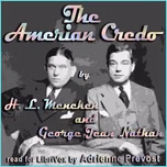 American Credo, The by H. L. Mencken (1880 - 1956) and George Jean Nathan (1882 - 1958)