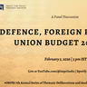 Defence, Foreign Policy and Union Budget 2026-27 | Panel Discussion IMPRI #WebPolicyTalk Live
