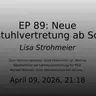 EP 89: Neue Lehrstuhlvertretung ab SoSe 2026