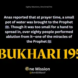 Eighty Ablutions, One Small Pot