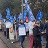 Public sector strike begins