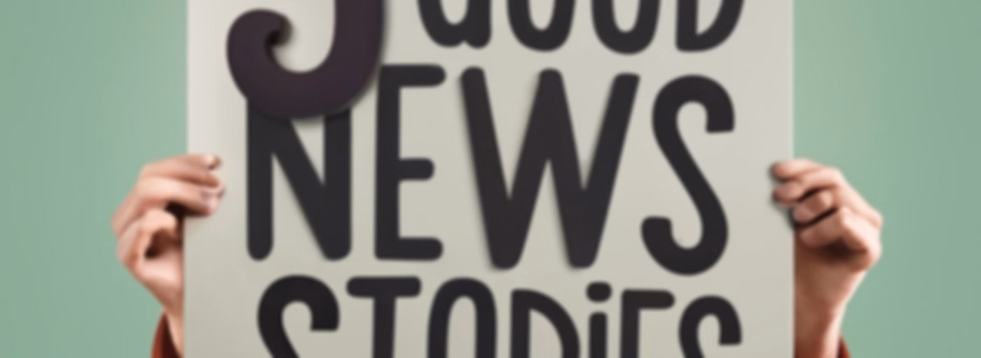 5 Good News Stories - happiness and fun