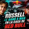 Russell le ganó a Max en la casa de Red Bull