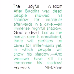 Joyful Wisdom (or: The Gay Science)