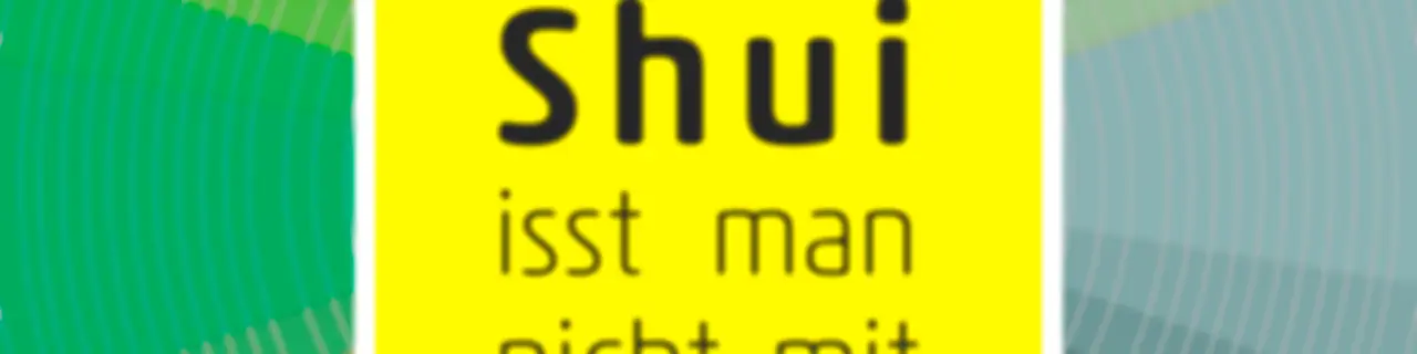 Feng Shui isst man nicht mit Stäbchen