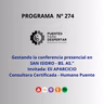 Programa N° 274 de Puentes para Despertar junto a Eli Aparicio, Consultora Certificada BEC