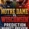NCAA Football Notre Dame vs Wisconsin: Prediction Market Preview