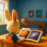 Petit Lapin veut devenir spationaute
