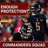 COMMANDERS SQUAD | Can the Commanders PROTECT  Jayden Daniels? O-Line Concerns + Eagles Week 1
