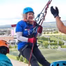 Angela Collins O'Mahony just abseiled down Thomond Park at 83!