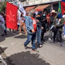 Manifestantes protestam contra o presidente da república Jair Bolsonaro