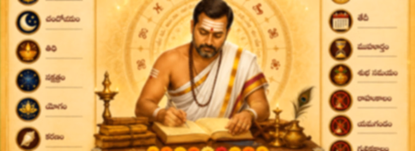 Daily Panchangam (Telugu)