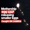 EGG-SHAPED UFO FILMED RELEASING 40+ ORBS?!