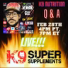 S1 Episode 3 - Live Q & A With K9SupperSupplements.Com (02/28/2023)