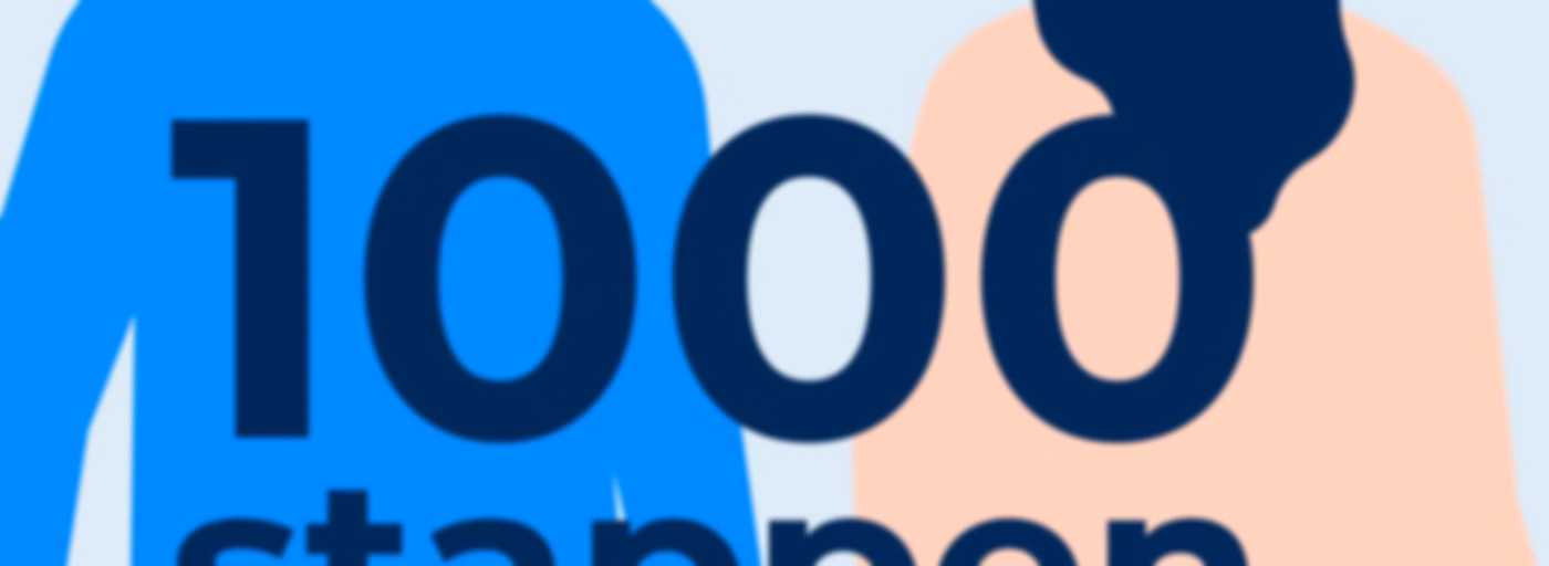 1000 stappen