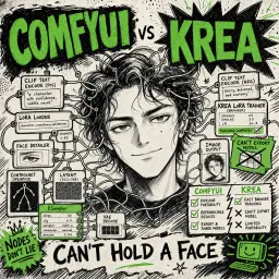 ComfyUI wins the character consistency test: Krea can't hold a face