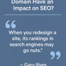 Does changing your domain have an impact on SEO