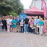 La presidenta del Cabildo de Tenerife, Rosa Dávila visita la carpa de la III Campaña Insular para la Prevención del Cáncer de Piel