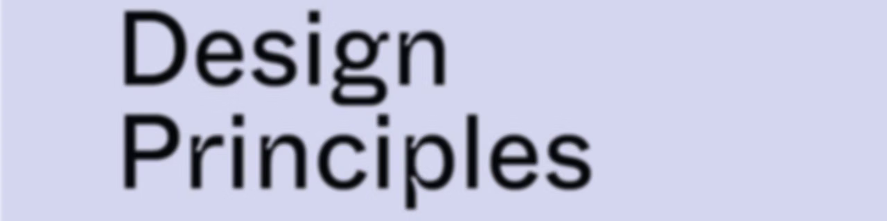Design Principles Pod